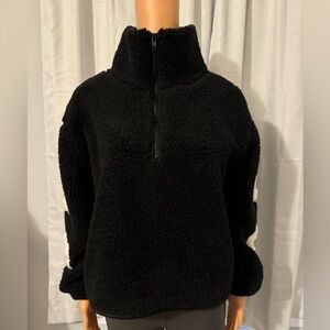 Cute Angel Kiss size M black white 1/4 Sherpa like coat